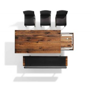 LAVISH Living Dining Hand Crafted Sustainable Solid Wood Furniture   TEAM7 Nox Tisch NBWI Auszugtisch Halb2