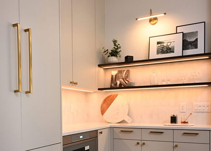 Custom kitchen cabinetry designed for organized and accessible storage